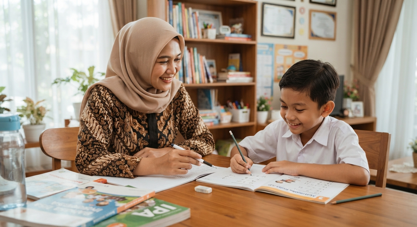 Suasana les privat anak ramah